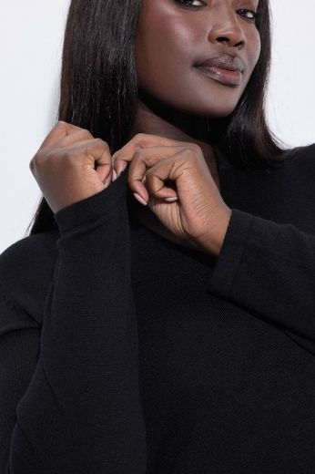 Plus size veliki brojevi Pulover dugih rukava V ovratnika za punije