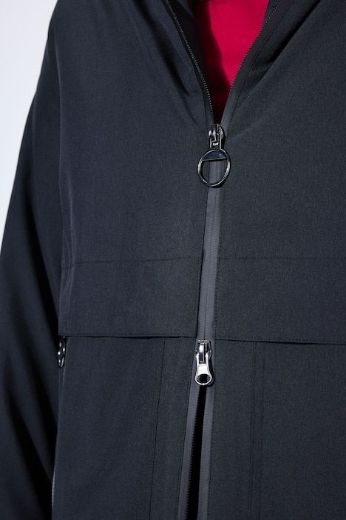 Plus size veliki brojevi Jakna dužeg kroja s kapuljačom za punije