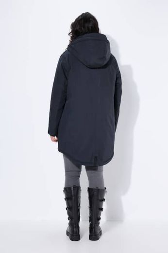 Plus size veliki brojevi Jakna dužeg kroja s kapuljačom za punije