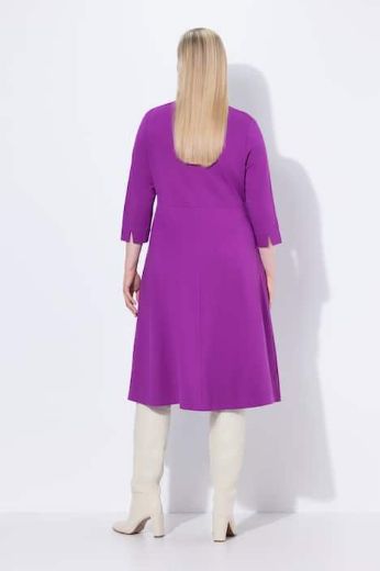 Plus size veliki brojevi Haljina A kroja s 3/4 rukavima za punije