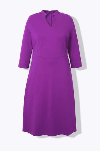 Plus size veliki brojevi Haljina A kroja s 3/4 rukavima za punije