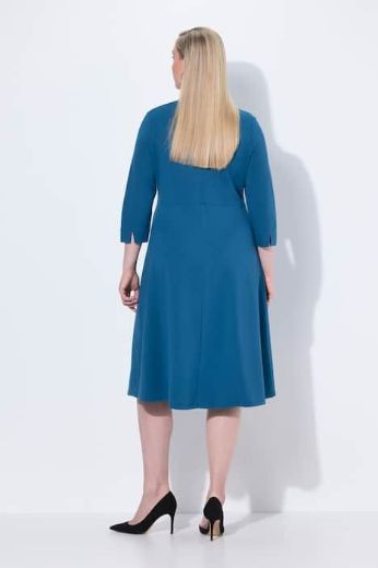 Plus size veliki brojevi Haljina A kroja s 3/4 rukavima za punije