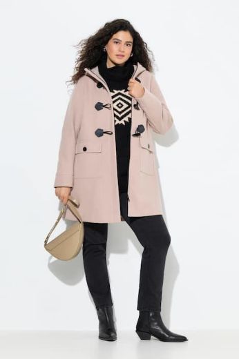 Plus size veliki brojevi Kaput s ukrasnim kopčanjem za punije