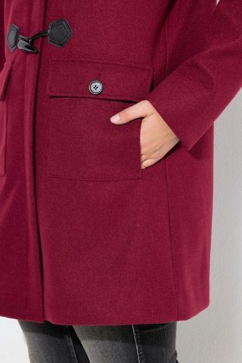 Plus size veliki brojevi Kaput s ukrasnim kopčanjem za punije