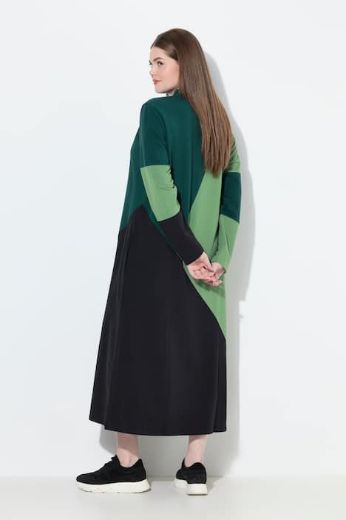 Plus size veliki brojevi Haljina od eko pamuka dugih  rukava za punije