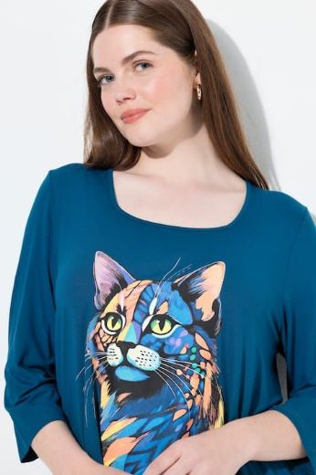 Plus size veliki brojevi Majica A kroja s printom za punije