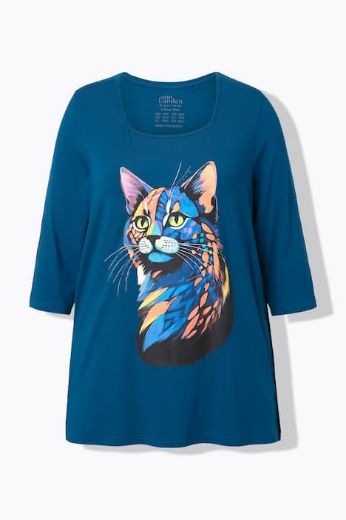 Plus size veliki brojevi Majica A kroja s printom za punije
