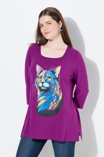 Plus size veliki brojevi Majica A kroja s printom za punije