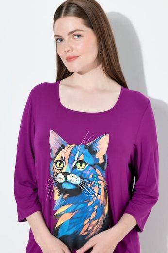Plus size veliki brojevi Majica A kroja s printom za punije