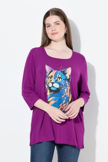 Plus size veliki brojevi Majica A kroja s printom za punije
