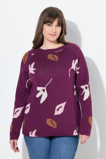 Plus size veliki brojevi Pulover od eko pamuka s printom za punije