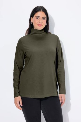 Plus size veliki brojevi Majica rol ovratnik za punije