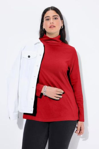 Plus size veliki brojevi Majica rol ovratnik za punije