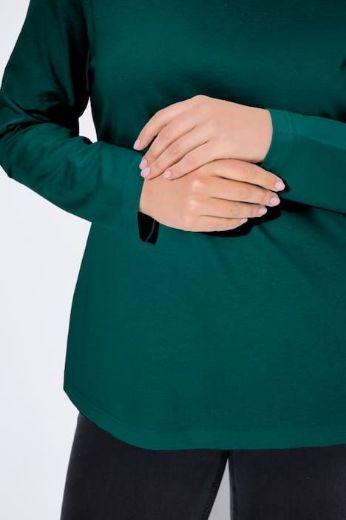 Plus size veliki brojevi Majica rol ovratnik za punije