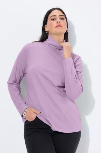 Plus size veliki brojevi Majica rol ovratnik za punije