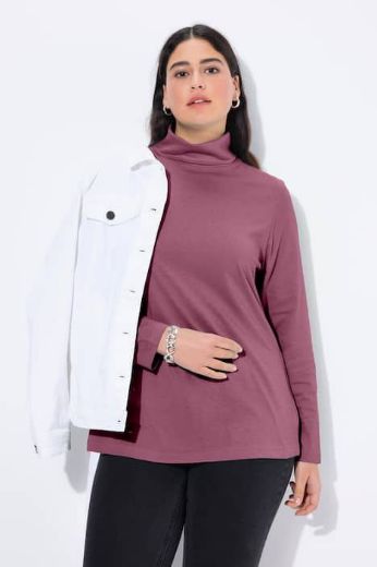 Plus size veliki brojevi Majica rol ovratnik za punije