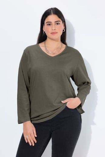 Plus size veliki brojevi Majica Basic dugi rukavi za punije