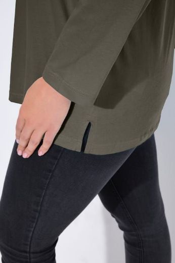 Plus size veliki brojevi Majica Basic dugi rukavi za punije