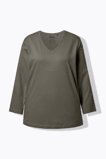 Plus size veliki brojevi Majica Basic dugi rukavi za punije