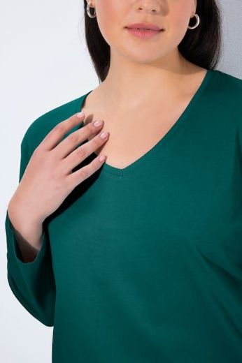 Plus size veliki brojevi Majica Basic dugi rukavi za punije