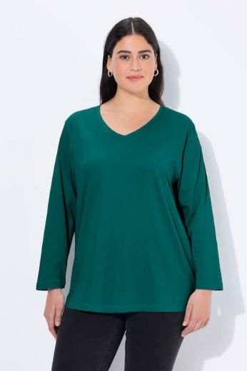 Plus size veliki brojevi Majica Basic dugi rukavi za punije