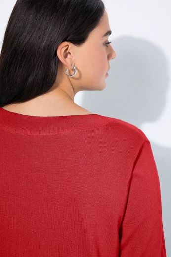 Plus size veliki brojevi Pulover s V ovratnikom za punije