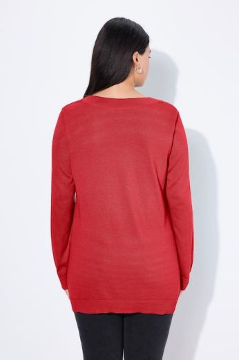 Plus size veliki brojevi Pulover s V ovratnikom za punije