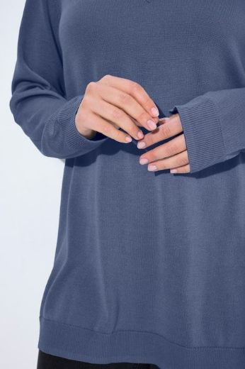 Plus size veliki brojevi Pulover s V ovratnikom za punije