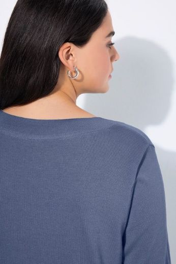 Plus size veliki brojevi Pulover s V ovratnikom za punije