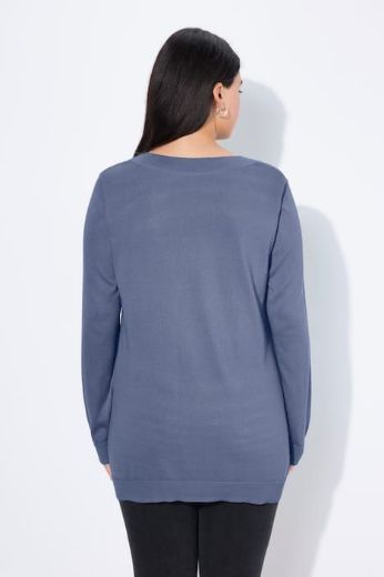 Plus size veliki brojevi Pulover s V ovratnikom za punije