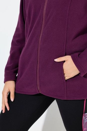 Plus size veliki brojevi Jakna sportska od flisa za punije