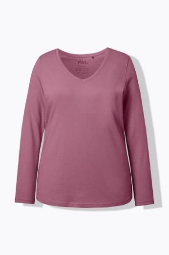 Plus size veliki brojevi Majica dugih rukava V ovratnika za punije