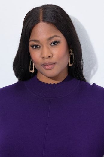 Plus size veliki brojevi Pulover s ukrasnim ovratnikom za punije