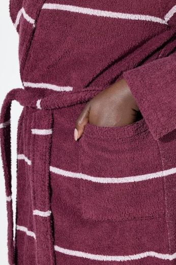 Plus size veliki brojevi Ogrtač na pruge za punije