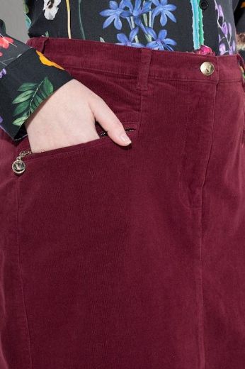 Plus size veliki brojevi Suknja midi od samta za punije