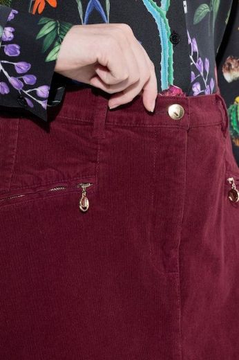 Plus size veliki brojevi Suknja midi od samta za punije