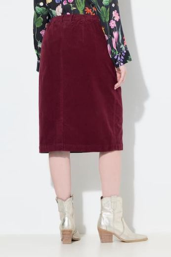 Plus size veliki brojevi Suknja midi od samta za punije