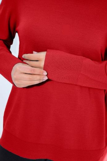 Plus size veliki brojevi Pulover povišenog ovratnika za punije