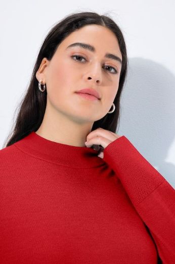 Plus size veliki brojevi Pulover povišenog ovratnika za punije