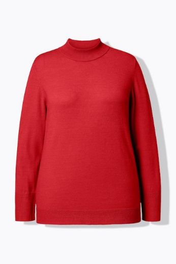 Plus size veliki brojevi Pulover povišenog ovratnika za punije