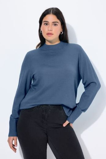 Plus size veliki brojevi Pulover povišenog ovratnika za punije