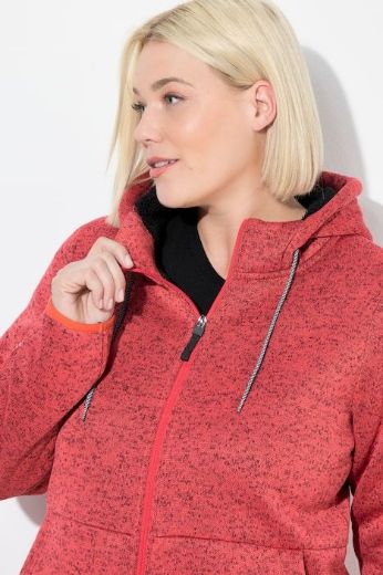 Plus size veliki brojevi Majica s patentnim zatvaračem i kapuljačom za punije