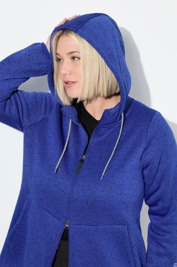 Plus size veliki brojevi Majica s patentnim zatvaračem i kapuljačom za punije