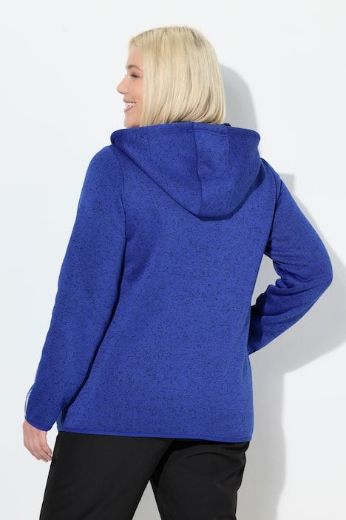 Plus size veliki brojevi Majica s patentnim zatvaračem i kapuljačom za punije