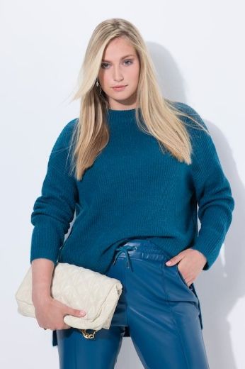 Plus size veliki brojevi Pulover povišenog ovratnika za punije