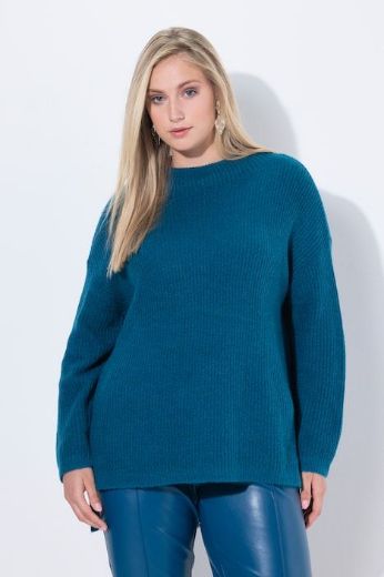 Plus size veliki brojevi Pulover povišenog ovratnika za punije