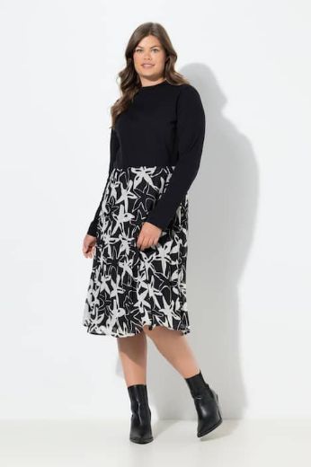 Plus size veliki brojevi Haljina dugih rukava za punije