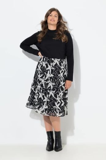 Plus size veliki brojevi Haljina dugih rukava za punije