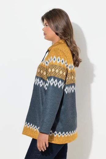 Plus size veliki brojevi Pulover dugih rukava povišenog ovratnika za punije