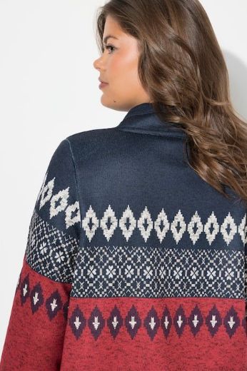 Plus size veliki brojevi Pulover dugih rukava povišenog ovratnika za punije